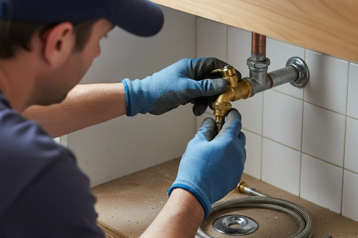 Shutoff valve and fitting work during Emergency Plumbing in Schellsburg
